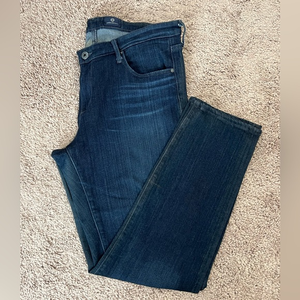 AG Adriano Goldschmied The Stevie Slim Straight Ankle Jeans Women's 32P Mid Rise